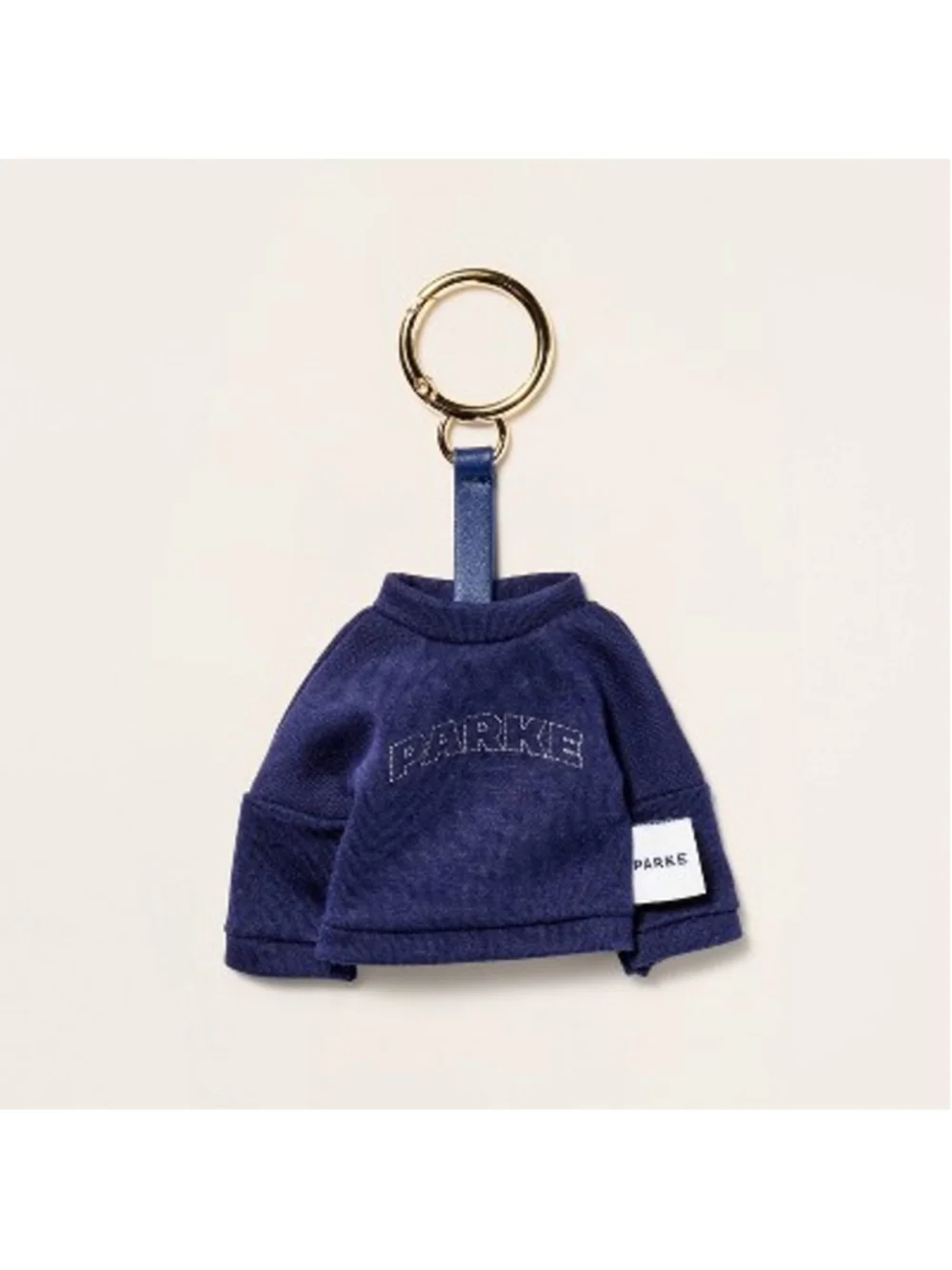 PARKE x Target Navy White Mini‎ Sweatshirt Keychain One Size